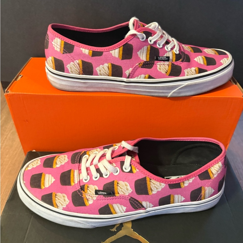 Men’s Vans Pink Cupcake Sneakers Size 10